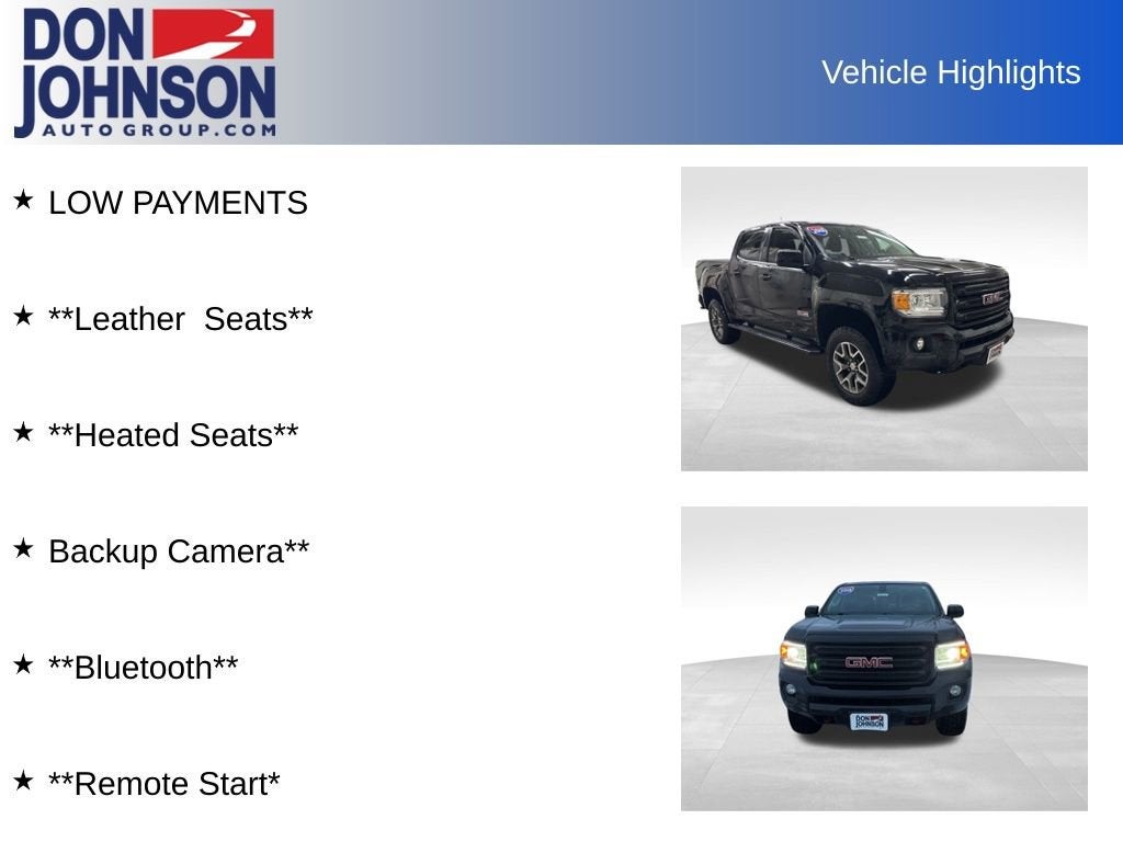 2018 GMC Canyon 4WD All Terrain w/Leather