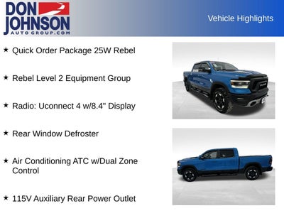 2021 RAM 1500 Rebel Crew Cab 4x4 5'7' Box