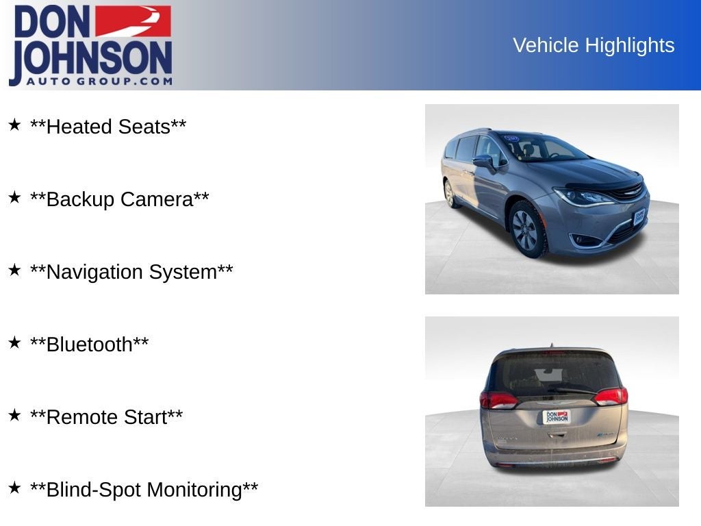 2017 Chrysler Pacifica Hybrid Platinum