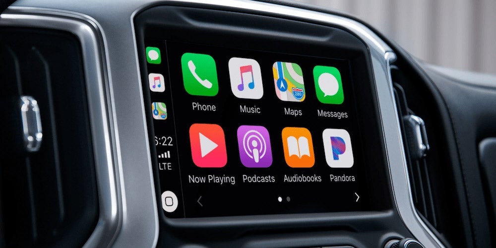 Detail of GM infotainment interface