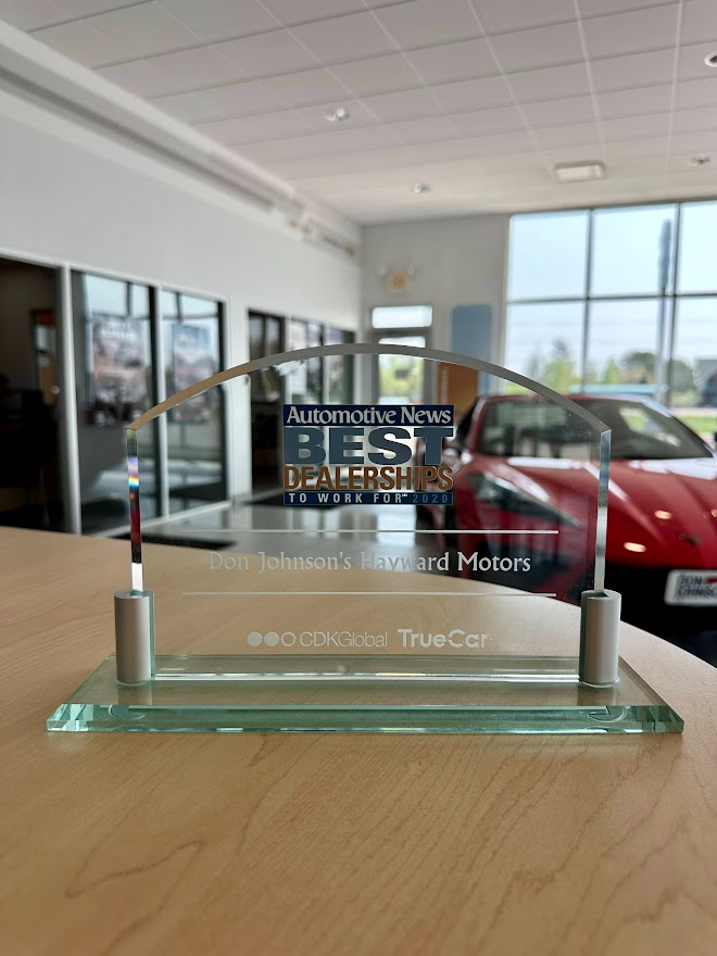 Award - Don Johnson Motors in Rice Lake WI