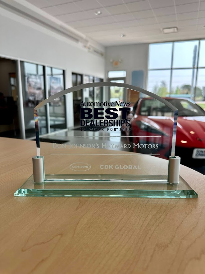 Award - Don Johnson Motors in Rice Lake WI